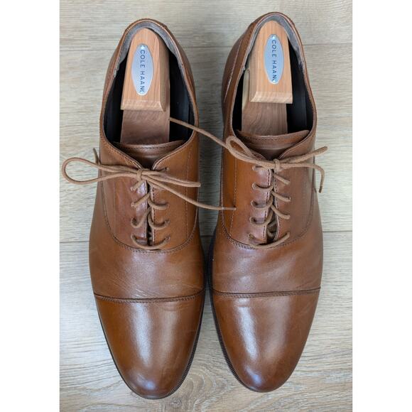 Cole Haan Grand OS Oxford Shoes Mens 13 M Brown Leather Cap Toe Dress Classic main image 10